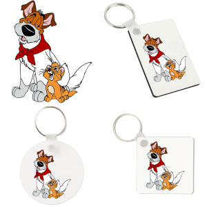 Sleutelhanger - Oliver en Co - Oliver en Dodger 1