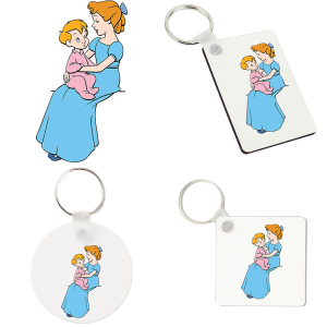 Sleutelhanger - Peter Pan - Wendy en Michiel 1
