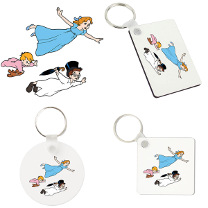 Sleutelhanger - Peter Pan - Wendy, Michiel en Jan 1