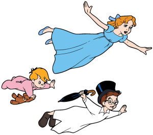 Sleutelhanger - Peter Pan - Wendy, Michiel en Jan 1