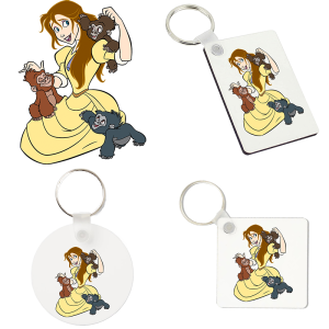 Sleutelhanger - Tarzan - Jane 1