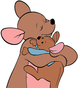 Sleutelhanger - Winnie de Poeh - Kanga en Roe 1