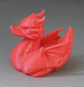 3D Prints - Draak Badeend 1 - Rood (Red)