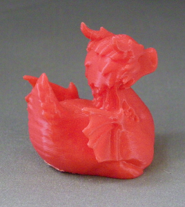 3D Prints - Draak Badeend 1 - Rood (Red)