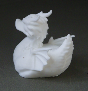 3D Prints - Draak Badeend 1 - Wit (White)