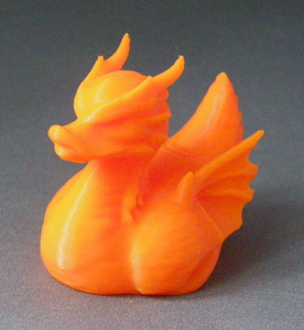 3D Prints - Draak Badeend 1 - Zonnig Oranje (Sunny Orange)