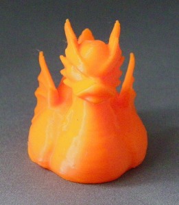 3D Prints - Draak Badeend 1 - Zonnig Oranje (Sunny Orange)