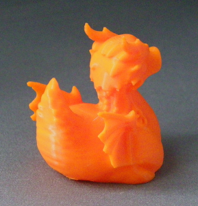 3D Prints - Draak Badeend 1 - Zonnig Oranje (Sunny Orange)