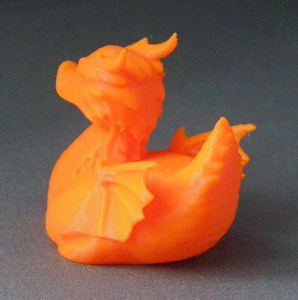 3D Prints - Draak Badeend 1 - Zonnig Oranje (Sunny Orange)