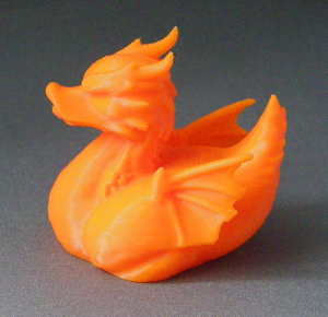 3D Prints - Draak Badeend 1 - Zonnig Oranje (Sunny Orange)