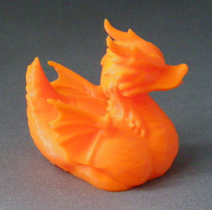 3D Prints - Draak Badeend 1 - Zonnig Oranje (Sunny Orange)