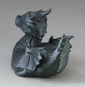 3D Prints - Draak Badeend 1 - Zwart (Black)