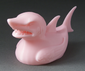 3D Prints - Haai Badeend 1 - Kersenroze (Sakura Pink)
