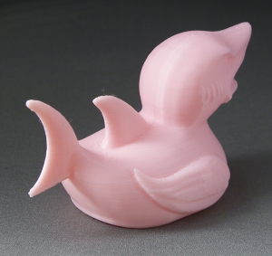 3D Prints - Haai Badeend 1 - Kersenroze (Sakura Pink)