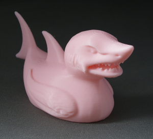 3D Prints - Haai Badeend 1 - Kersenroze (Sakura Pink)