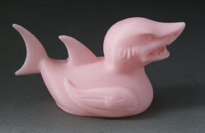 3D Prints - Haai Badeend 1 - Kersenroze (Sakura Pink)