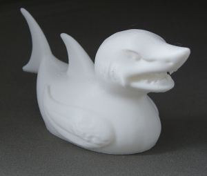 3D Prints - Haai Badeend 1 - Wit (White)