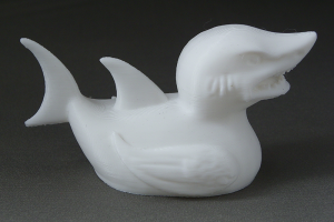 3D Prints - Haai Badeend 1 - Wit (White)