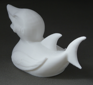 3D Prints - Haai Badeend 1 - Wit (White)