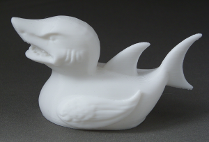 3D Prints - Haai Badeend 1 - Wit (White)
