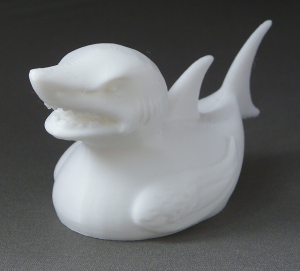 3D Prints - Haai Badeend 1 - Wit (White)