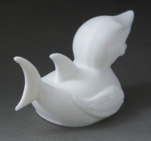 3D Prints - Haai Badeend 1 - Wit (White)