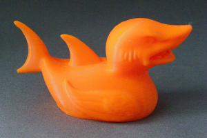 3D Prints - Haai Badeend 1 - Zonnig Oranje (Sunny Orange)