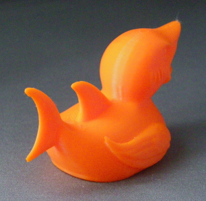 3D Prints - Haai Badeend 1 - Zonnig Oranje (Sunny Orange)