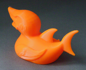 3D Prints - Haai Badeend 1 - Zonnig Oranje (Sunny Orange)