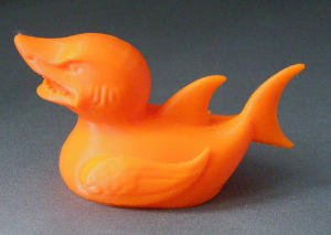 3D Prints - Haai Badeend 1 - Zonnig Oranje (Sunny Orange)
