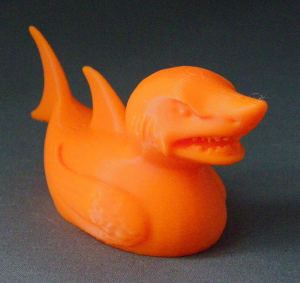 3D Prints - Haai Badeend 1 - Zonnig Oranje (Sunny Orange)