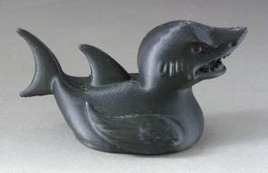3D Prints - Haai Badeend 1 - Zwart (Black)