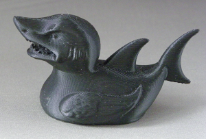 3D Prints - Haai Badeend 1 - Zwart (Black)