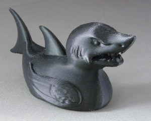 3D Prints - Haai Badeend 1 - Zwart (Black)