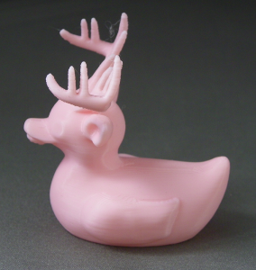 3D Prints - Hert Badeend 1 - Kersenroze (Sakura Pink)