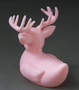 3D Prints - Hert Badeend 1 - Kersenroze (Sakura Pink)
