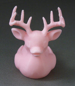 3D Prints - Hert Badeend 1 - Kersenroze (Sakura Pink)
