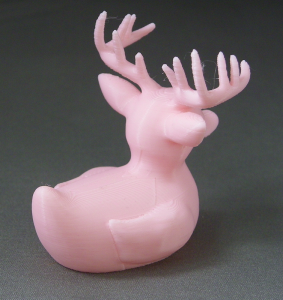 3D Prints - Hert Badeend 1 - Kersenroze (Sakura Pink)