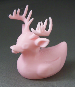3D Prints - Hert Badeend 1 - Kersenroze (Sakura Pink)