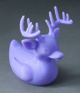 3D Prints - Hert Badeend 1 - Paars (Purple)