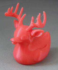3D Prints - Hert Badeend 1 - Rood (Red)