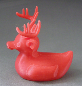 3D Prints - Hert Badeend 1 - Rood (Red)