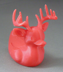3D Prints - Hert Badeend 1 - Rood (Red)