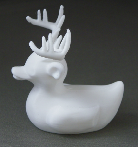 3D Prints - Hert Badeend 1 - Wit (White)