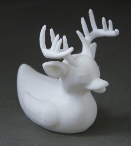 3D Prints - Hert Badeend 1 - Wit (White)