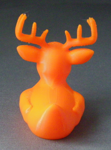 3D Prints - Hert Badeend 1 - Zonnig Oranje (Sunny Orange)