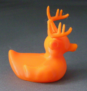 3D Prints - Hert Badeend 1 - Zonnig Oranje (Sunny Orange)
