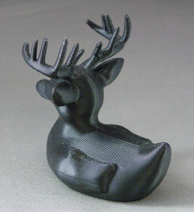 3D Prints - Hert Badeend 1 - Zwart (Black)