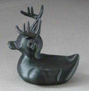 3D Prints - Hert Badeend 1 - Zwart (Black)