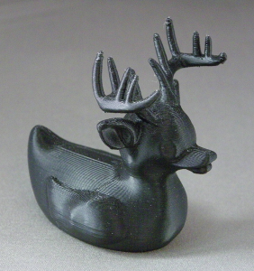 3D Prints - Hert Badeend 1 - Zwart (Black)